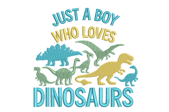 A Boy's Dinosaur Love: Embroidery Design Review