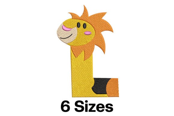 A Business Review: Funny Lion Alphabet Letter L Embroidery