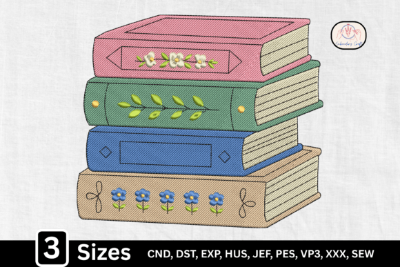 A Cozy, Bookish Embroidery Design for Real Projects