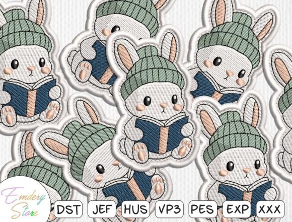 A Cozy Bunny Embroidery Design for Seasonal Gifts