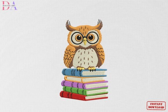A Designer's Review of the Wise Owl Book Stack Embroidery