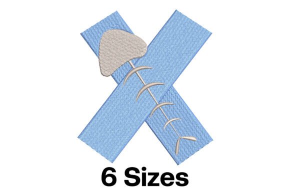 A Designer's Take: Embroidering the Funny X-Ray Fish Letter X