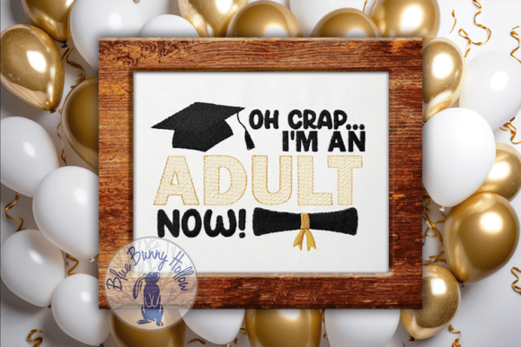 A Playful & Heartfelt Embroidery Design for Celebrating Graduates