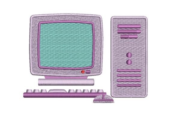 A Vintage Computer Embroidery Design Perfect for Etsy Product Lines