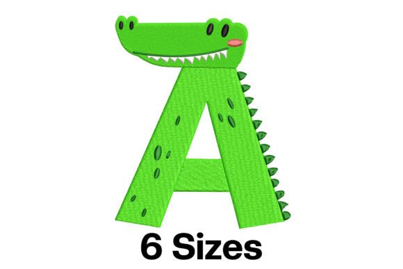 An Embroidery Designer's Review of the Funny Alligator Letter A