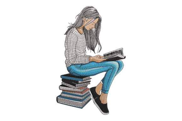 Book Lover Girl Embroidery: A Seller's Evaluation