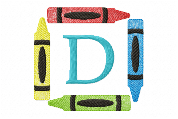 Crayons Frame Monogram Letter D: A Seasonal Designer's Review