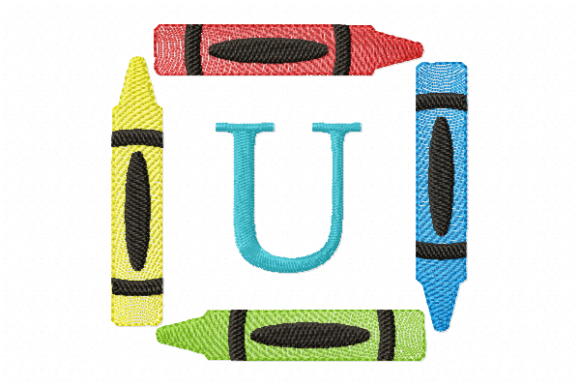 Crayons Frame Monogram Letter U: A Professional's Review