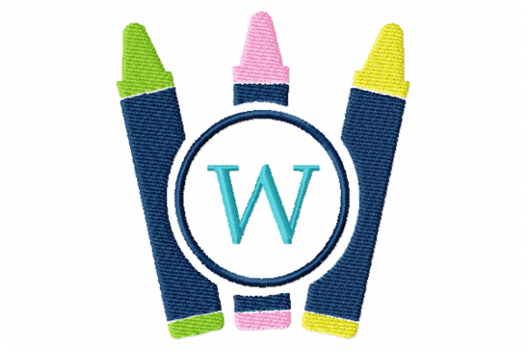 Crayons Frame Monogram Letter W: A Seasonal Charm Review