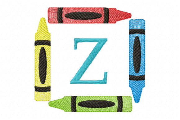Crayons Frame Monogram Letter Z: A Designer's Practical Review