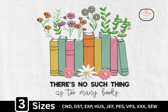 Embroidery Designer Review: Floral Bookshelf for Holiday Products