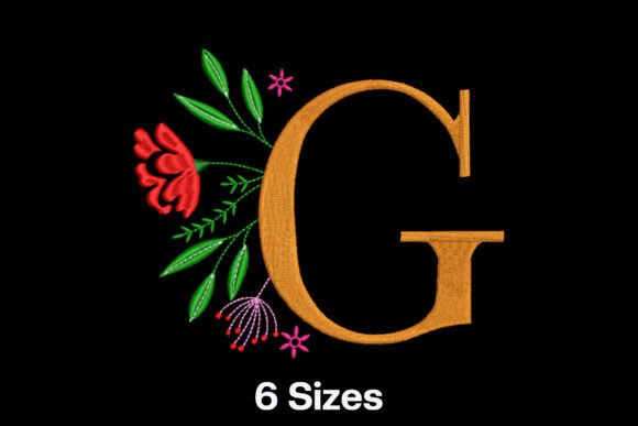 Floral Alphabet Letter G: A Designer's Review for Boutique Apparel