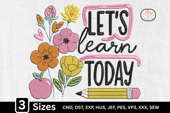 Floral Classroom Quote Teacher Embroidery Design Review