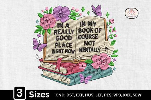 Funny Reader Quote Book Lover Embroidery Review