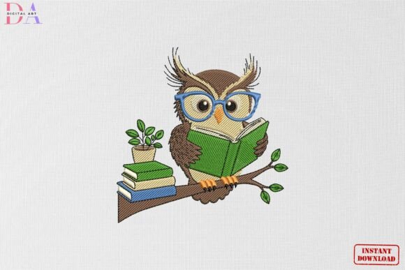 Reading Owl Library Charm: A Seasonal Embroidery Designer Review