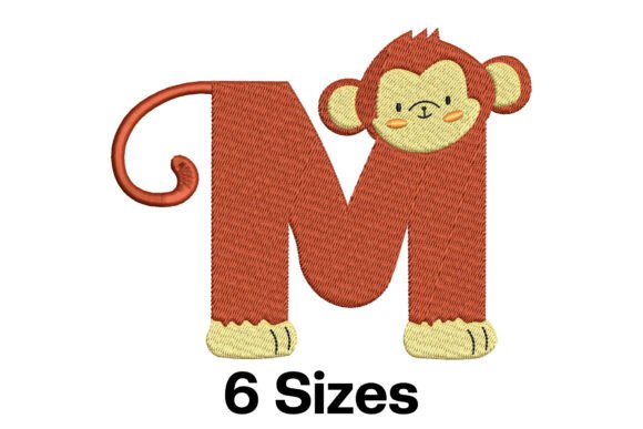 Testing the Monkey Letter M for Personalized Gift Projects