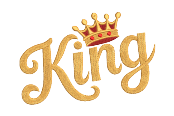 The 'King Crown Name' Embroidery Design: A Royal Personalized Gift