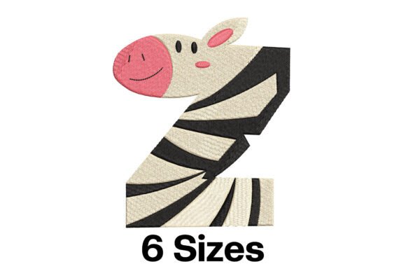 The Playful Charm of the Funny Zebra Alphabet Letter Z